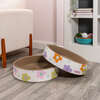 Daisy 18.13" Cardboard Bowl Cat Scratcher with Catnip, White/Multi (Set of 2) - Pet Accessories - 7