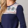 Organic Fair Isle Puff Sleeve Sweater, Scottish Snowflake - Sweaters - 2