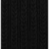 Organic Square Neck Cable Sweater Dress, Black - Dresses - 5