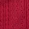 Organic Puff Sleeve Button Front Sweater, Red Cable - Cardigans - 5