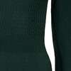 Organic Mock Neck Bodice Stitch Sweater Dress, Deep Green - Dresses - 5