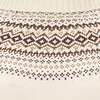 Organic Long Sleeve Turtleneck Intarsia Sweater Dress, Ivory Fireside Fair Isle - Dresses - 5