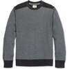 Men's Organic Crew Neck Shoulder Detail Sweater, Gray Heather Colorblock - Sweaters - 1 - thumbnail