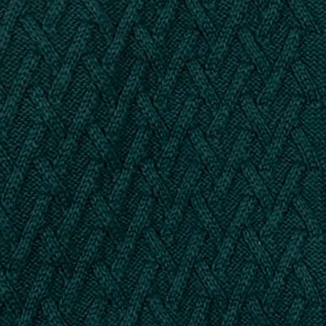 Organic Herringbone Stitch Cardigan Sweater, Deep Green - Cardigans - 5