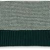 Men's Organic Half Zip Ski Pullover Sweater, Deep Green Stripe - Sweaters - 5
