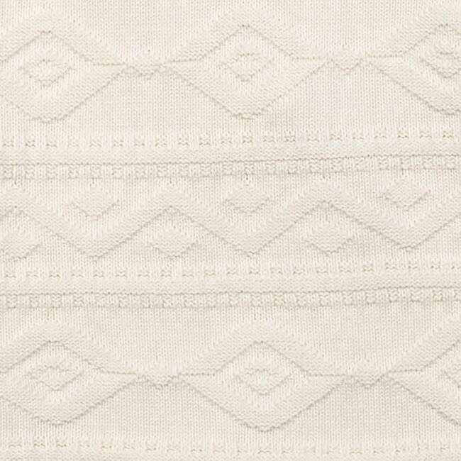 Men's Organic Mock Neck Cable Sweater, Ivory Geo Texture - Sweaters - 5