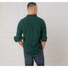 Men's Organic Long Sleeve Flannel Button Down Shirt, Scottish Herringbone - Button Downs - 3