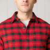 Men's Organic Long Sleeve Flannel Button Down Shirt, London Plaid - Button Downs - 2