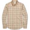 Men's Organic Long Sleeve Stretch Poplin Button Down Shirt, Fireside Plaid - Button Downs - 1 - thumbnail