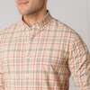 Men's Organic Long Sleeve Stretch Poplin Button Down Shirt, Fireside Plaid - Button Downs - 2