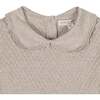Organic Peter Pan Collar Scallop Trim Sweater Dress, Light Taupe Heather - Dresses - 3