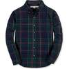 Organic Long Sleeve Stretch Poplin Shirt, Scottish Plaid - Button Downs - 1 - thumbnail