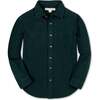 Organic Long Sleeve Flannel Button Down Shirt, Scottish Houndstooth - Button Downs - 1 - thumbnail