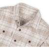 Boy's Organic Long Sleeve Flannel Shirt with Double Flap Pockets, Taupe Heirloom Plaid - Button Downs - 2 - thumbnail