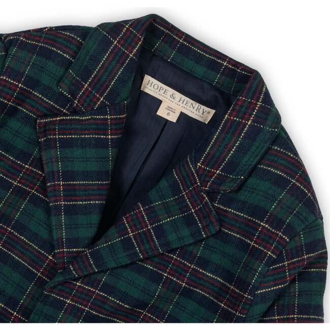 Baby Organic Brushed Cotton Suit Jacket, Scottish Suit Plaid - Blazers & Sport Coats - 2
