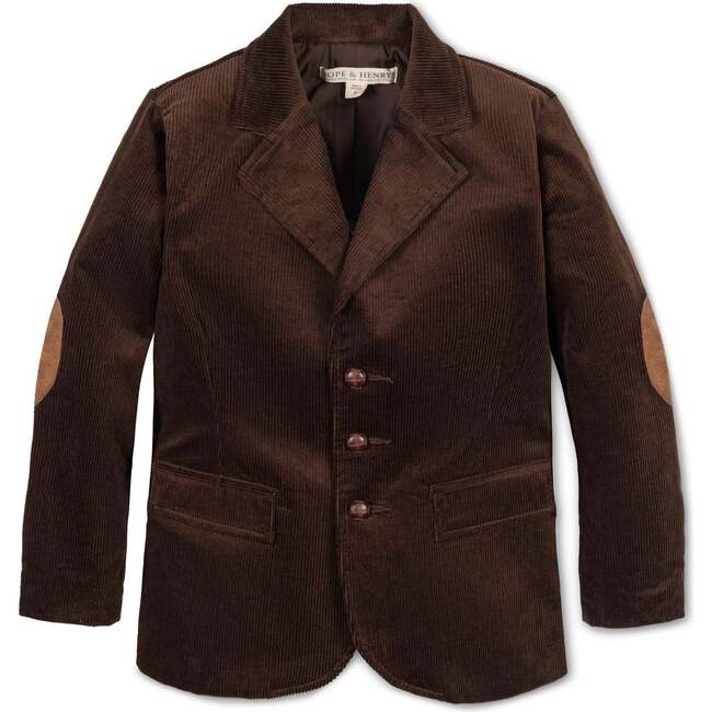 Organic Corduroy Blazer, Chocolate