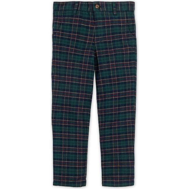 Baby Organic Brushed Suit Pant, Scottish Suit Plaid