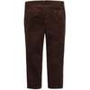 Baby Organic Stretch Corduroy Pant, Chocolate - Pants - 3