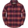 Organic Long Sleeve Flannel Button Down Shirt, Sugar Plum Plaid - Button Downs - 1 - thumbnail