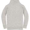 Long Sleeve Quilted Half Zip Pullover with Pocket, Quilted Light Gray Heather - Sweatshirts - 3 - thumbnail