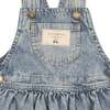 Patchwork Overalls Dress, Denim - Dresses - 2