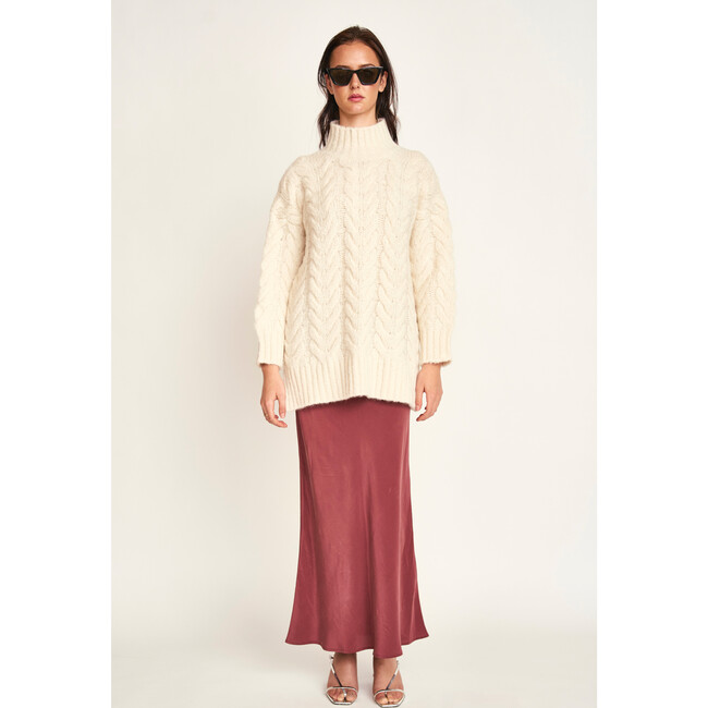 Salida Cable Turtleneck, Alabaster