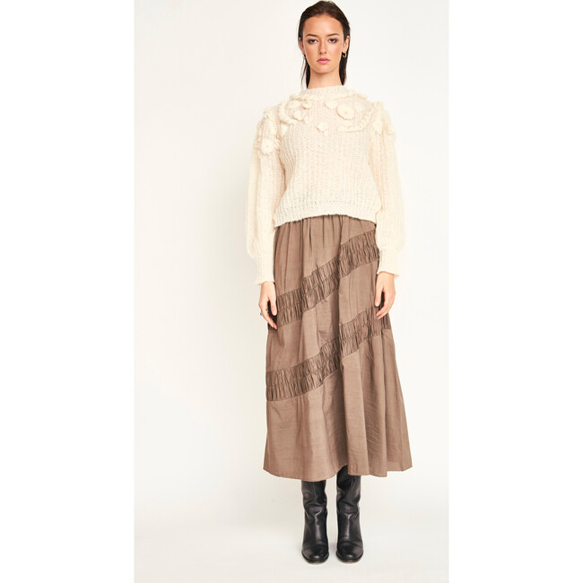 Moritz Embroidered Pullover, Alabaster