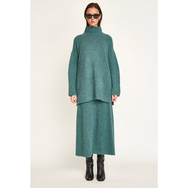 Salida Boucle Turtleneck, Spruce
