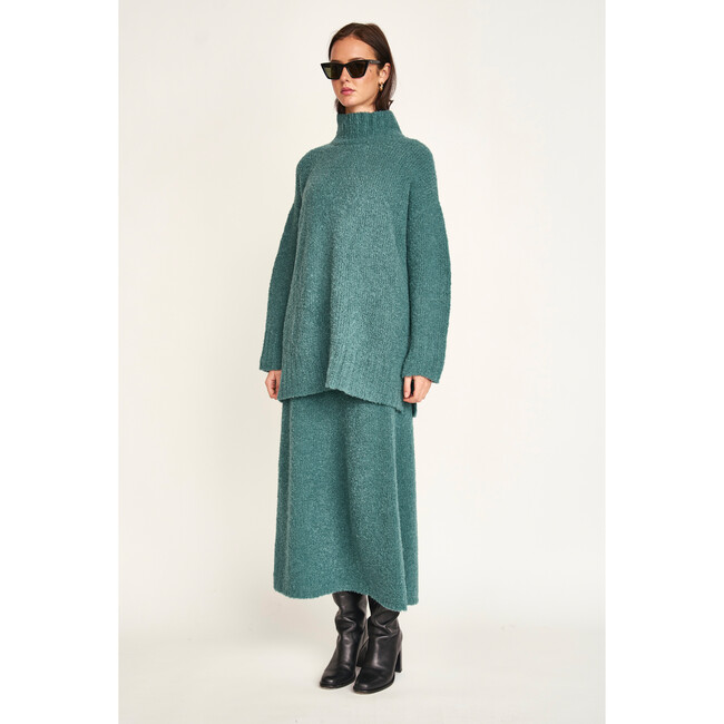 Salida Boucle Turtleneck, Spruce - Sweaters - 2