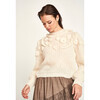 Moritz Embroidered Pullover, Alabaster - Sweaters - 4