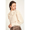 Moritz Embroidered Pullover, Alabaster - Sweaters - 5