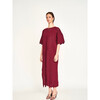 Madagascar Pointelle Dress, Black Cherry - Dresses - 2