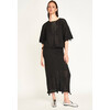 Lokaro Pointelle Skirt, Black - Skirts - 4