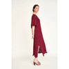 Madagascar Pointelle Dress, Black Cherry - Dresses - 4