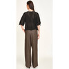 Lokaro Pointelle Top, Black - Sweaters - 3
