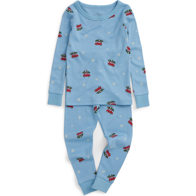 Snowy Car Pajamas Christmas Car Print