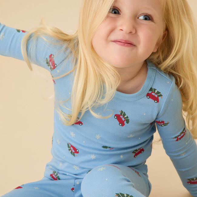 Snowy Car Pajamas Christmas Car Print - Pajamas - 2