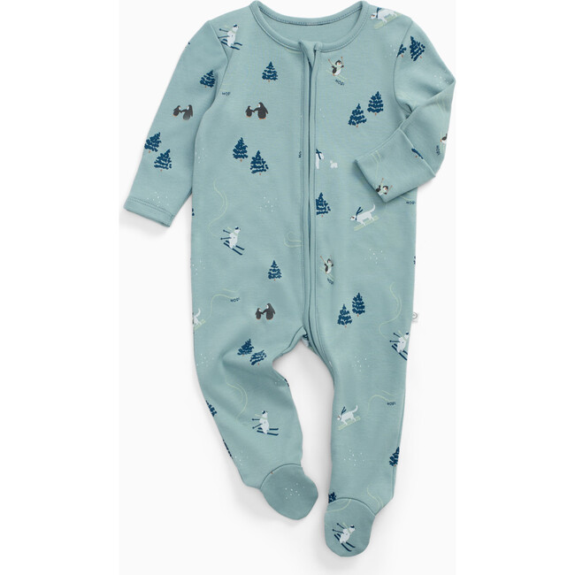 Ski Two Way Zip-Up Sleepsuit Forget-me-not