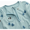 Ski Two Way Zip-Up Sleepsuit Forget-me-not - Footie Pajamas - 2