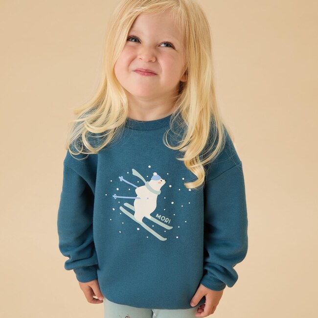 Ski Oversized Sweatshirt Teal - Sweatshirts - 2