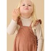 Frilled Corduroy Overalls Mocha Mousse - Overalls - 2