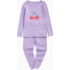Cherry Placement Ribbed Pajamas Purple - Pajamas - 1 - thumbnail