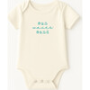 Sun Waves Sand Seafoam Organic Cotton Short Sleeve Baby Bodysuit - Onesies - 1 - thumbnail