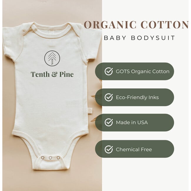 Little Sister Organic Cotton Short Sleeve Baby Bodysuit - Onesies - 3