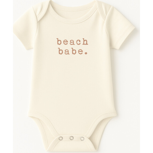 Beach Babe Clay Organic Cotton Short Sleeve Baby Bodysuit