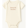Beach Babe Clay Organic Cotton Short Sleeve Baby Bodysuit - Onesies - 1 - thumbnail