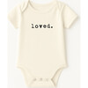 Loved. Organic Cotton Baby Bodysuit Short Sleeve - Onesies - 1 - thumbnail