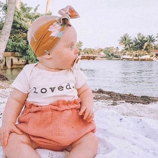 Loved. Organic Cotton Baby Bodysuit Short Sleeve - Onesies - 4