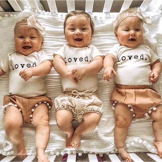 Loved. Organic Cotton Baby Bodysuit Short Sleeve - Onesies - 5