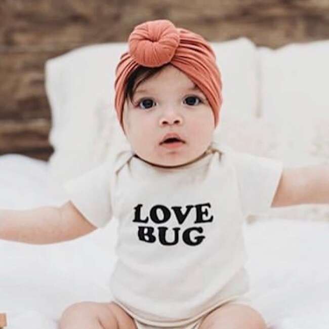 Love Bug Organic Cotton Baby Bodysuit Short Sleeve - Onesies - 5